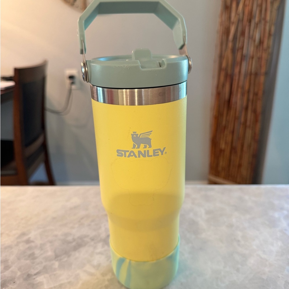 Stanley Yellow and Green Travel Mug